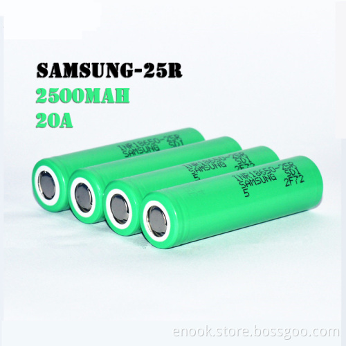 Samsung 25r 2500mah 18650 3.7v Battery